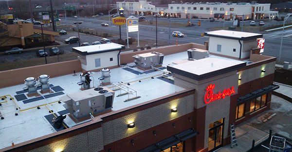 new commercial roof chick-fil-a chicopee ma